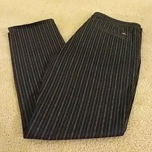 Brand new Dockers Black w/ silver pinstripe
